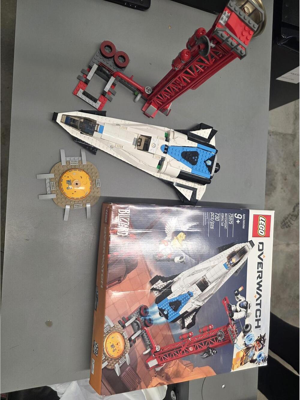 LEGO Overwatch Watchpoint Gibraltar 75975 - Box, Launch Pad, Ship may miss parts